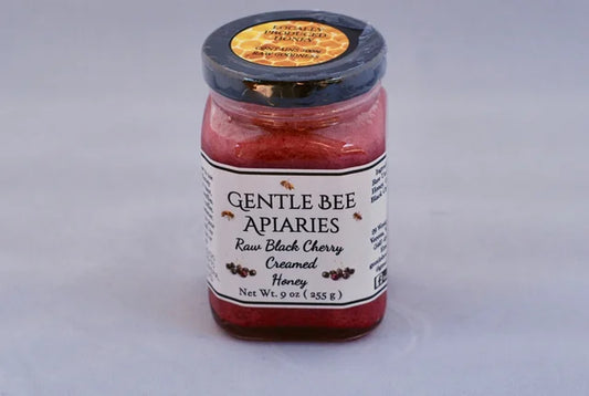 Gentle Bee Apiaries Raw Black Cherry Creamed Honey 9OZ - Dusty's Country Store