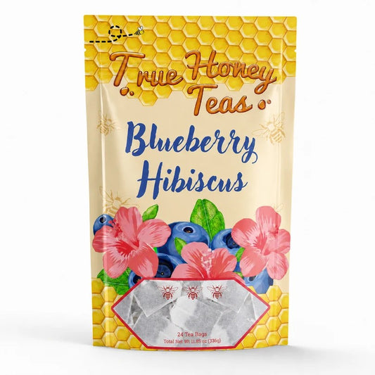 True Honey Tea - Blueberry Hibiscus Tea - 24 Pack
