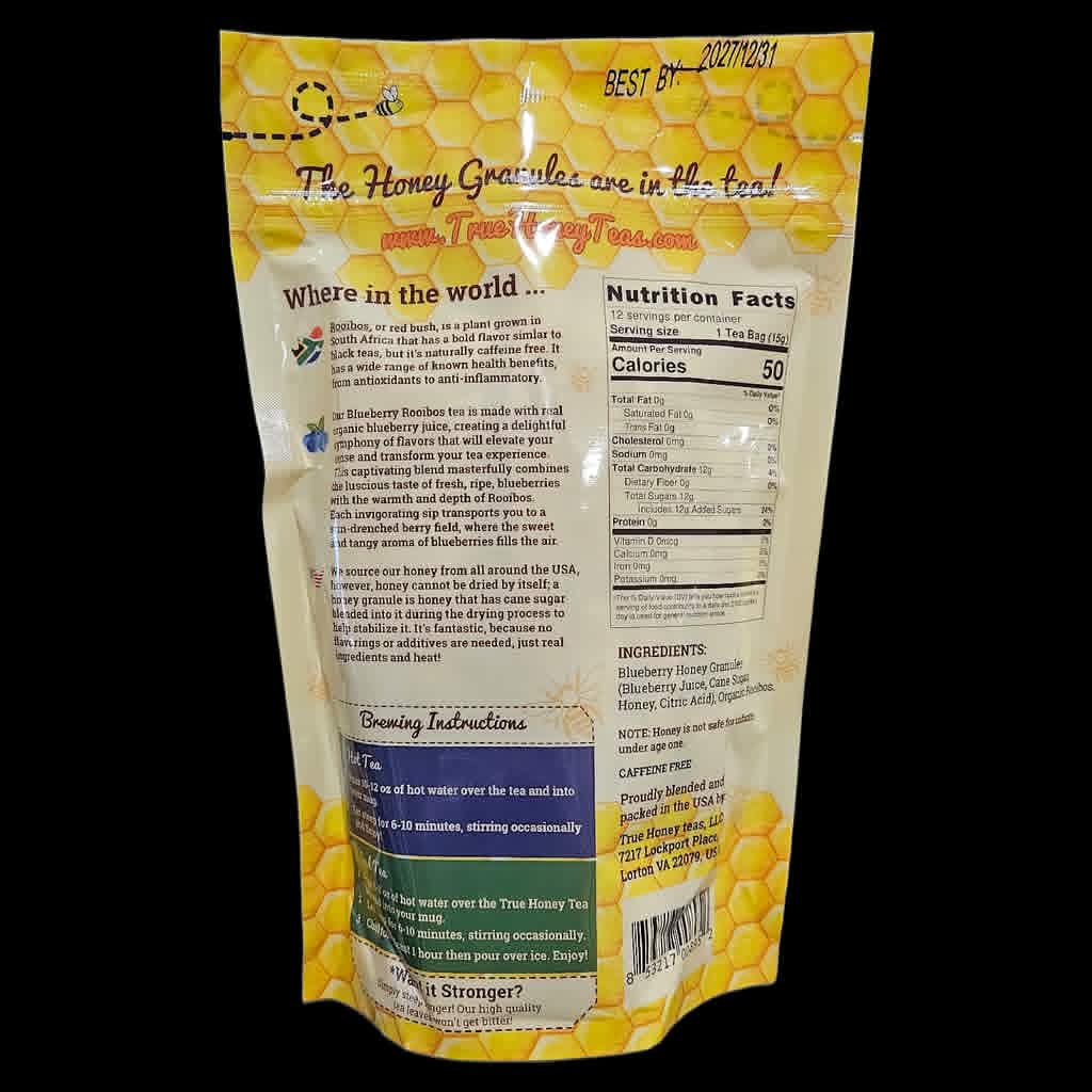 True Honey Tea - Blueberry Rooibos - 12 PK - Dusty's Country Store