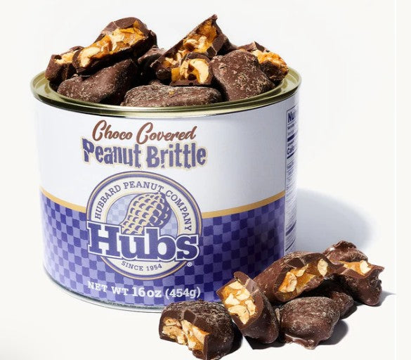 Hubs Choco Covered Peanut Brittle 16 OZ - Dusty's Country Store
