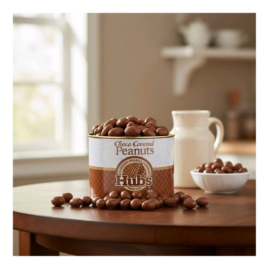 Hubs Choco Covered Peanuts 12 Oz - Dusty's Country Store