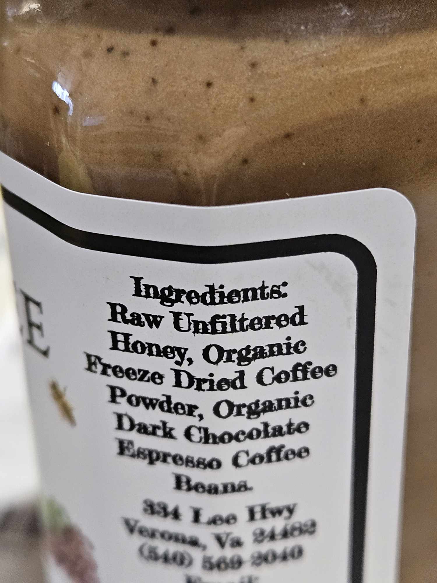 Gentle Bee Apiaries Raw Coffee Bean Creamed Honey 9OZ - Dusty's Country Store