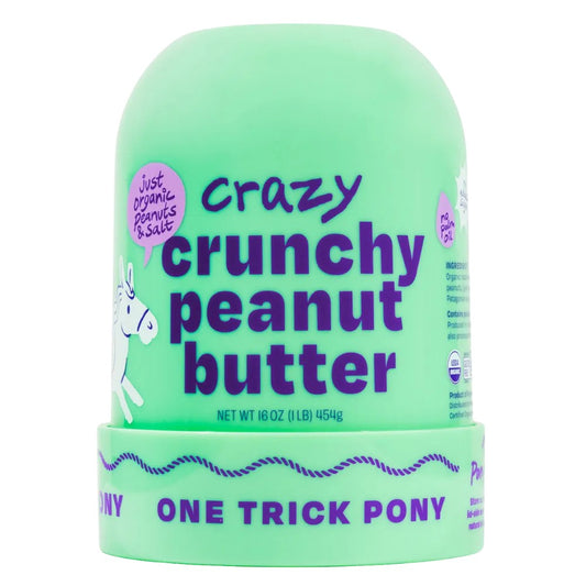 Crazy Crunchy Organic All Natural Peanut Butter - 16oz Jar - Dusty's Country Store