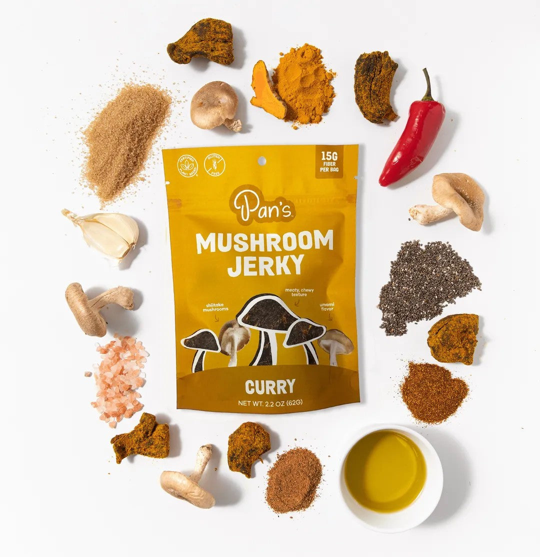 Pan's Mushroom Jerky - Curry - Dusty's Country Store