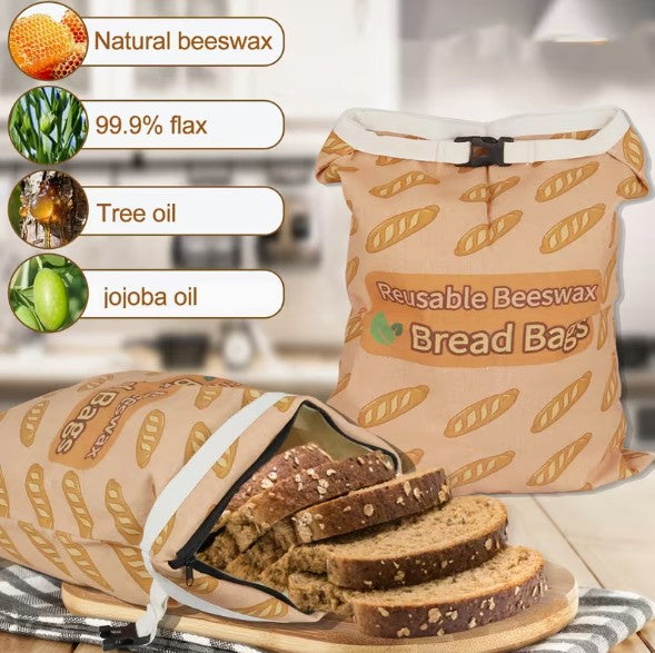 Beeswax Bread Bags For Sourdough And Homemade Bread - Dusty's Country Store