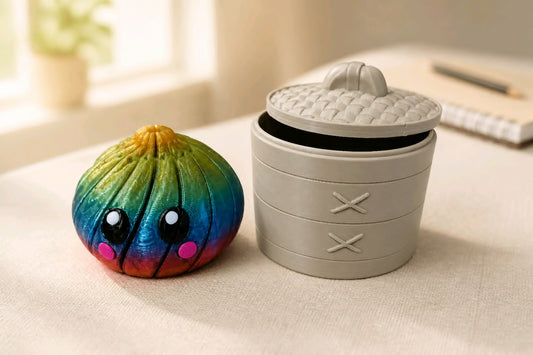 3D Cute Dumpling Fidget with Bamboo Steamer Storage Set - Dusty's Country Store