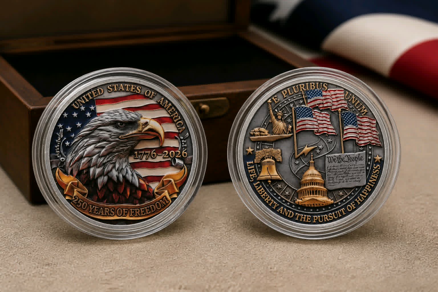 250th Anniversary Independence Challenge Coin - Dusty's Country Store