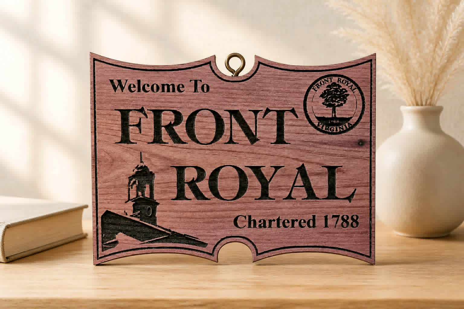Front Royal Cedar Wood Ornament - Dusty's Country Store