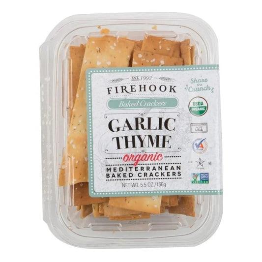 Firehook Garlic Thyme Crackers