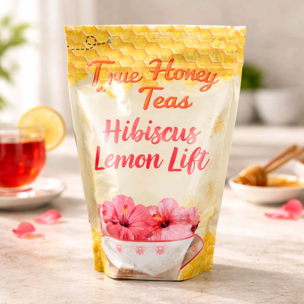 True Honey Teas Hibiscus Lemon Lift - 12 Pack - Dusty's Country Store
