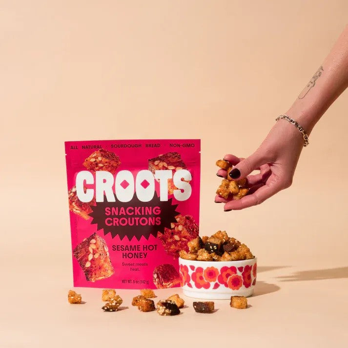 Croots - Sesame Hot Honey Snacking Sourdough Coutons