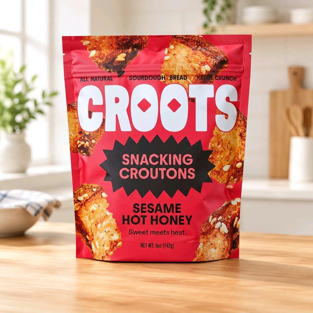 Croots - Sesame Hot Honey Snacking Sourdough Coutons