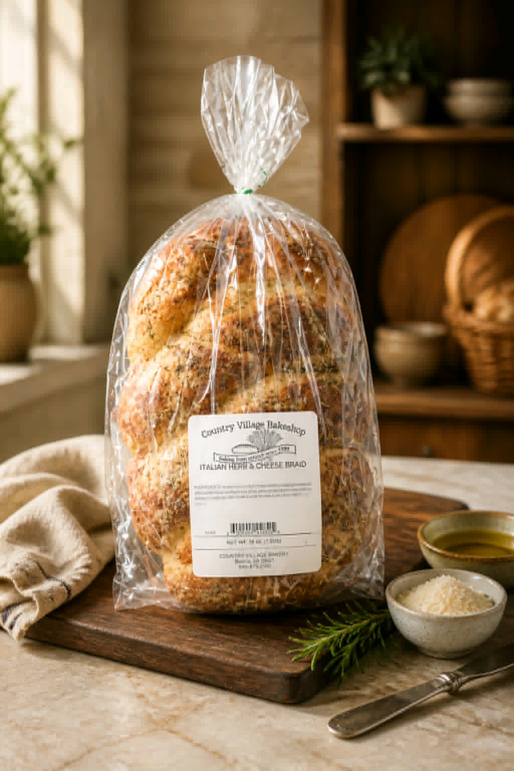 Italian Herb & Cheese Sourdough Braid - Dusty's Country Store