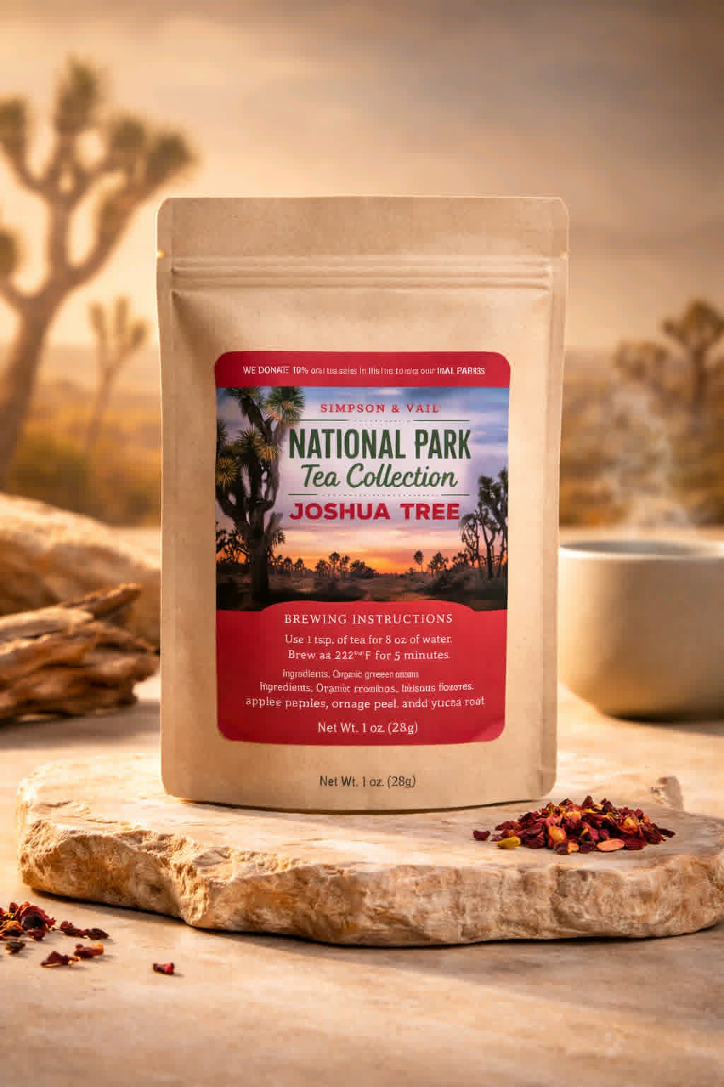 Simpson & Vail Joshua Tree - National Park Tea 1 OZ - Dusty's Country Store