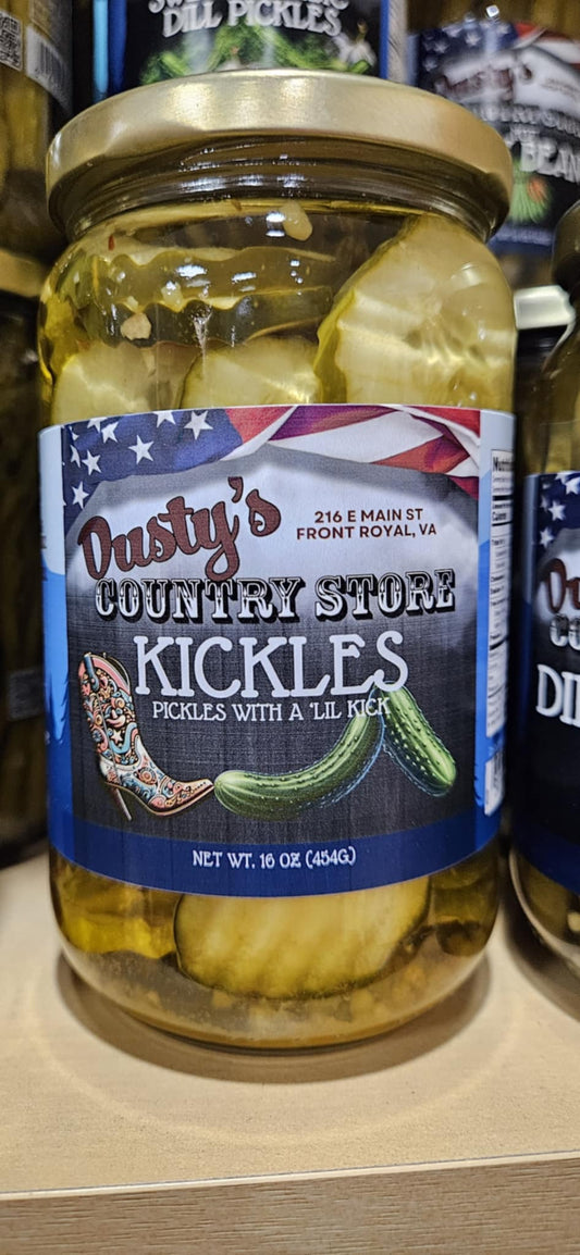 Kickles Pickles with a Lil Kick - Dusty's Country Store