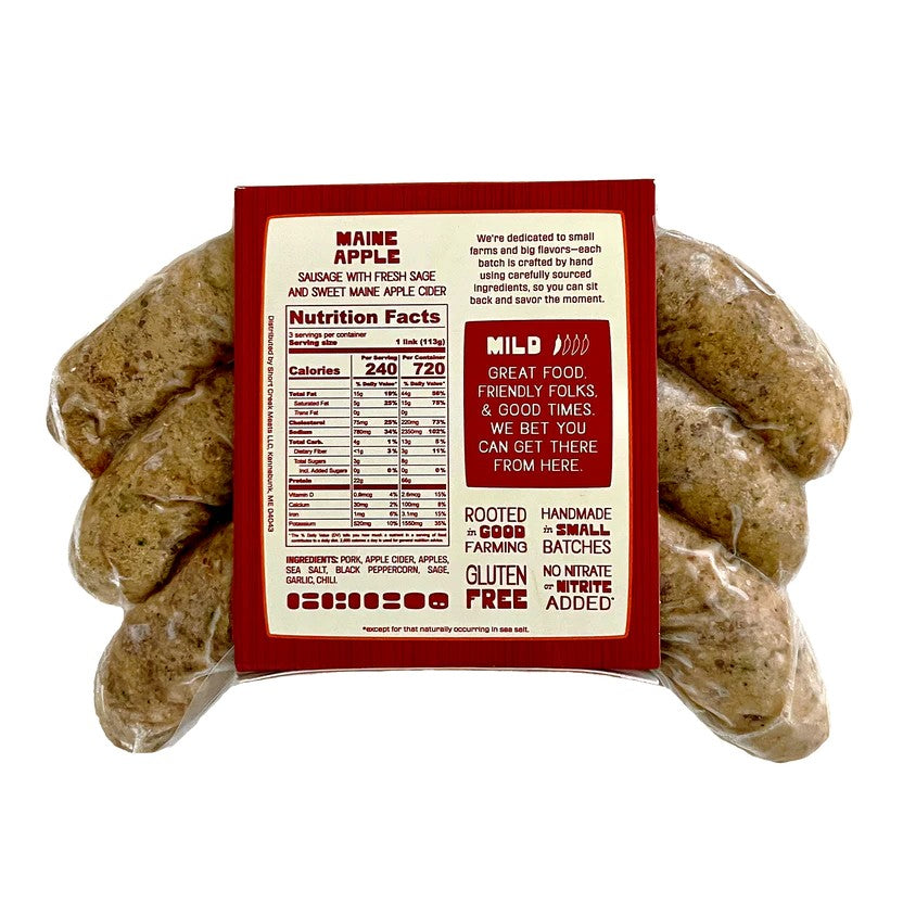Maine Apple Sausage - Dusty's Country Store