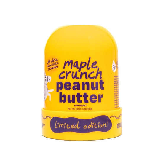 Maple Crunch Peanut Butter with White Chocolate Pearls - 16 OZ - Dusty's Country Store