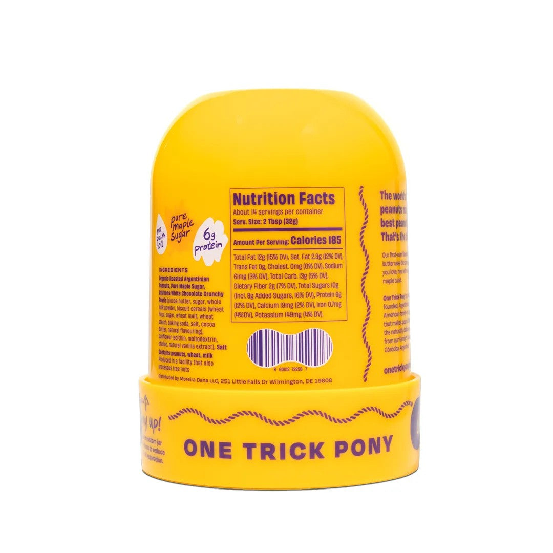 Maple Crunch Peanut Butter with White Chocolate Pearls - 16 OZ - Dusty's Country Store