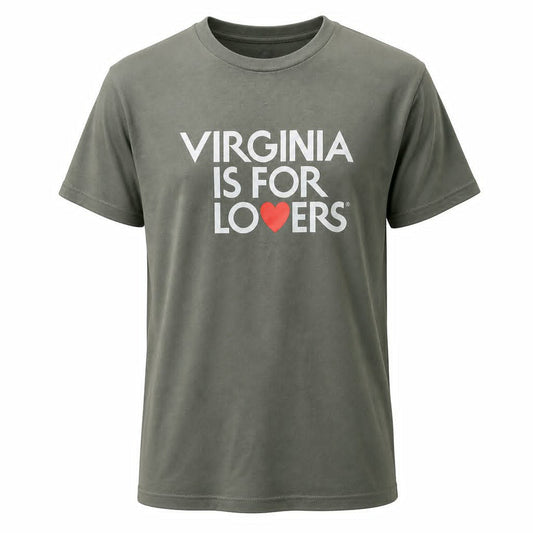 Virginia is For Lovers Military Green T-Shirt - Dusty's Country Store