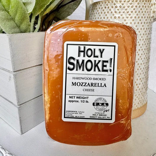 Holy Smoke Mozzarella Hardwood Smoked Cheese - Dusty's Country Store