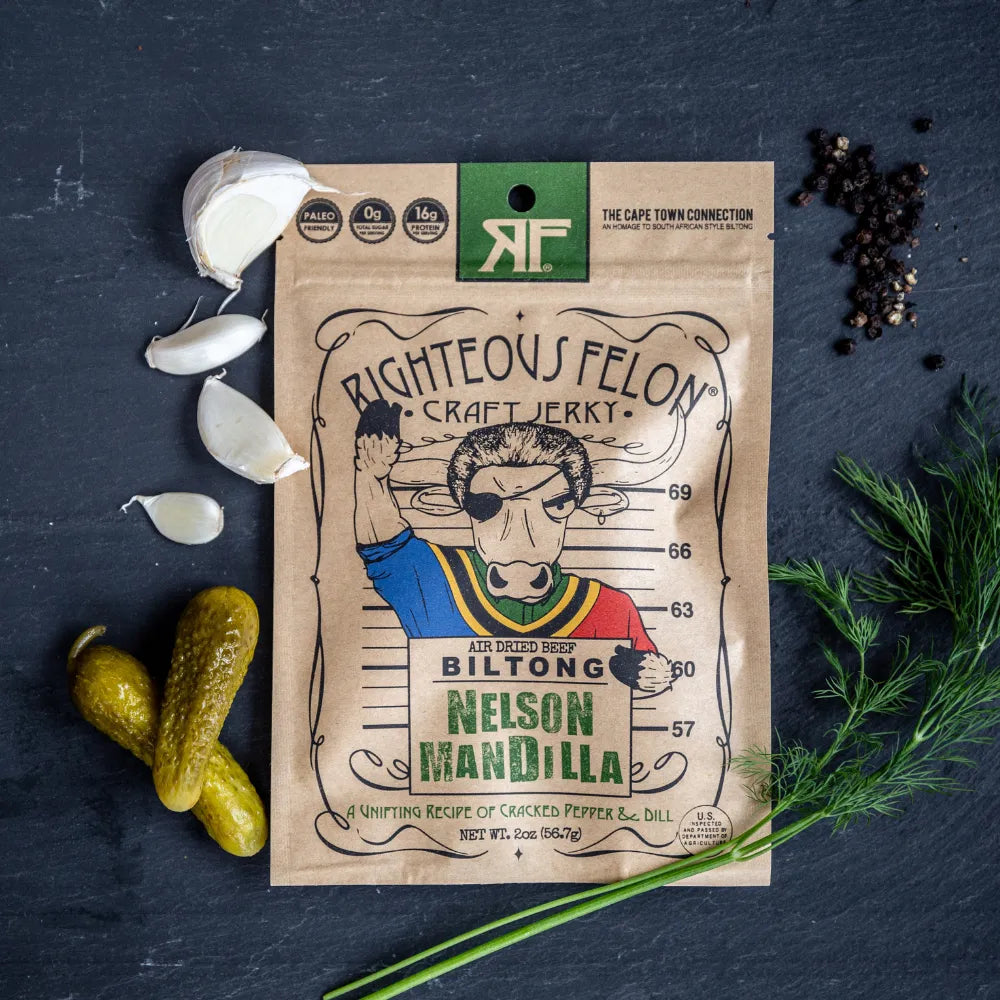 Righteous Felon Nelson Mandilla Biltong 2oz - Dusty's Country Store