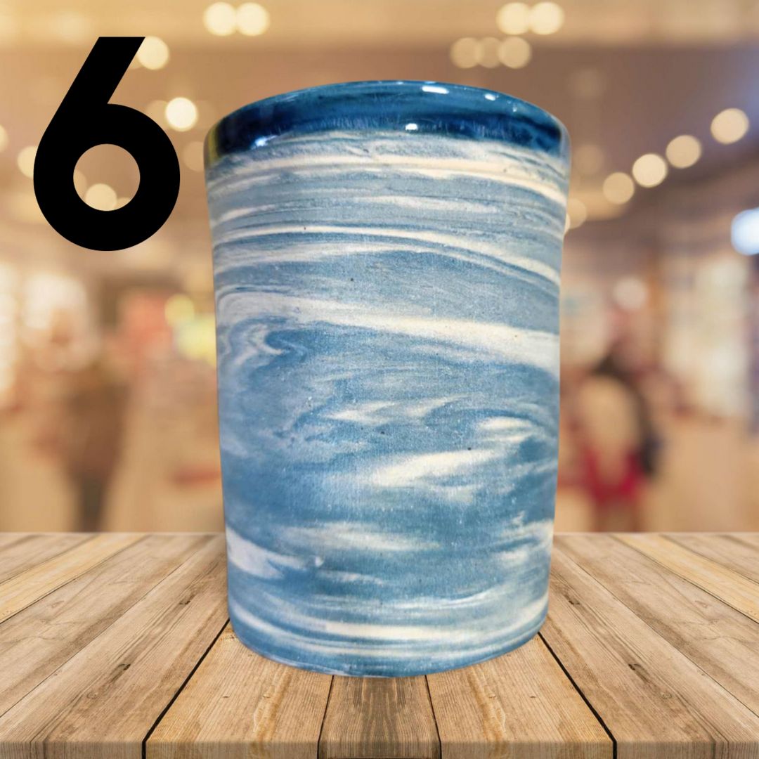 Four Elements Pottery Agateware Tumblers - Dusty's Country Store