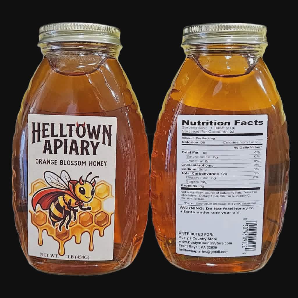 Orange Blossom Honey – 1LB - Dusty's Country Store