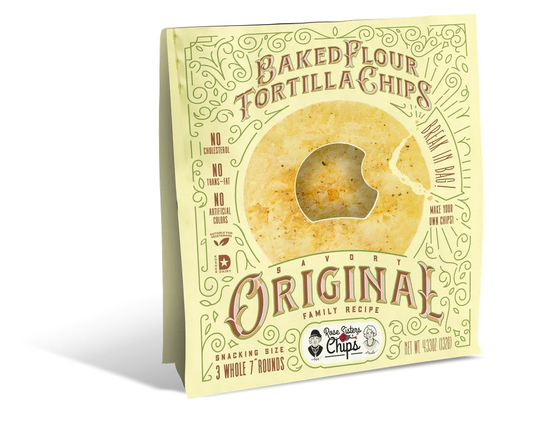 Rose Sisters Baked Flour Tortilla Chips Savory - Dusty's Country Store