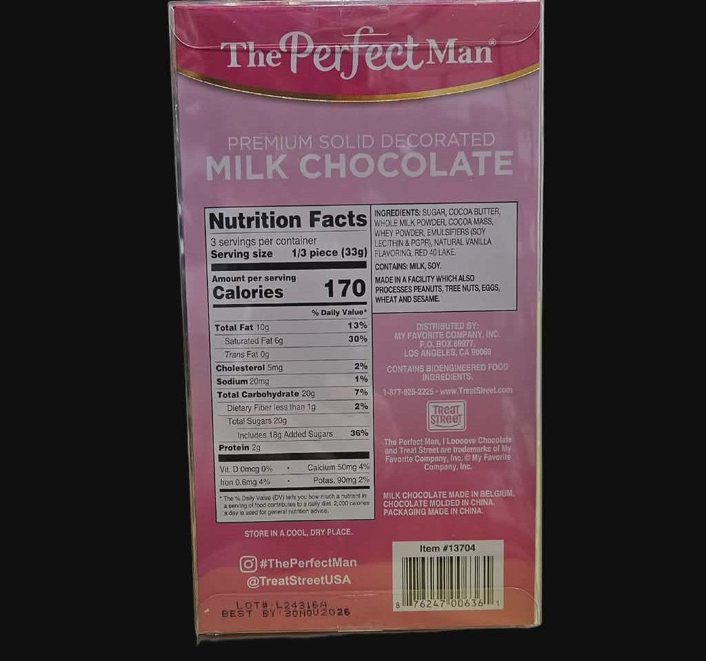 The Perfect Man Milk Chocolate - 3.5oz - Dusty's Country Store