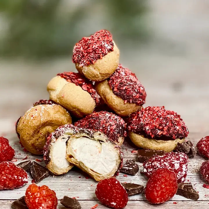 Freeze Dried Raspberry Cream Puffs - Dusty's Country Store