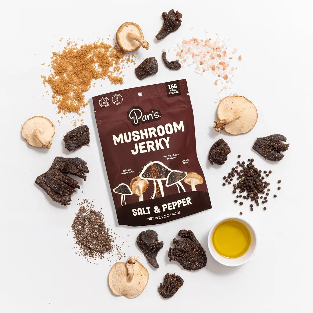 Pan's Mushroom Jerky - Salt & Pepper - Dusty's Country Store