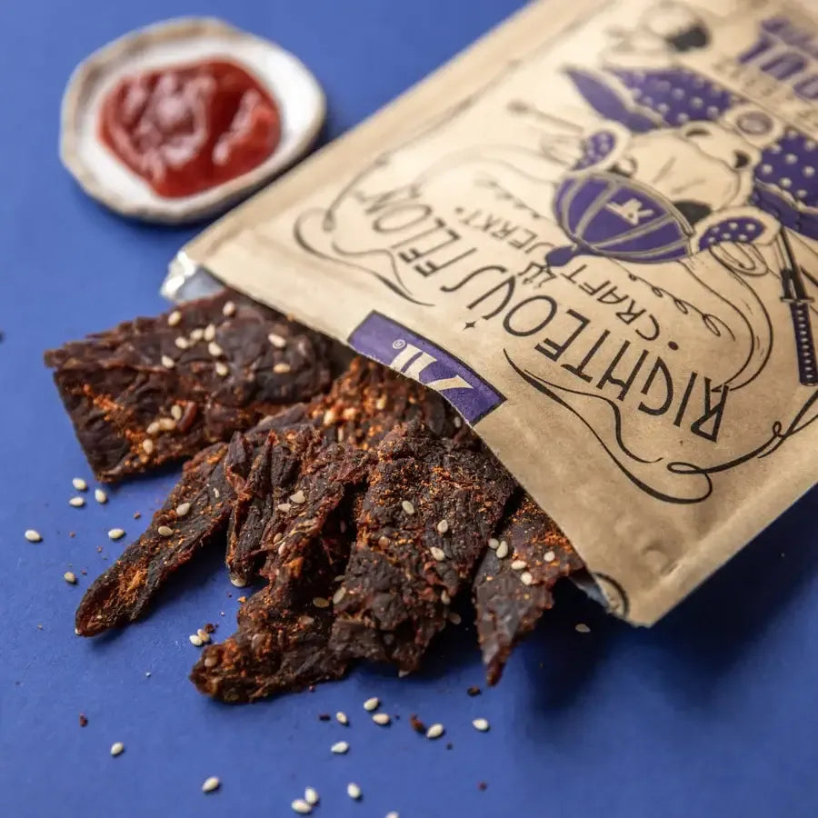 Righteous Felon Seoul Survivor Korean BBQ Beef Jerky 2 OZ - Dusty's Country Store
