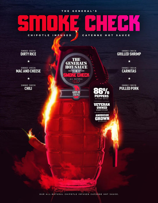 The General's Hot Sauce Smoke Check - Dusty's Country Store