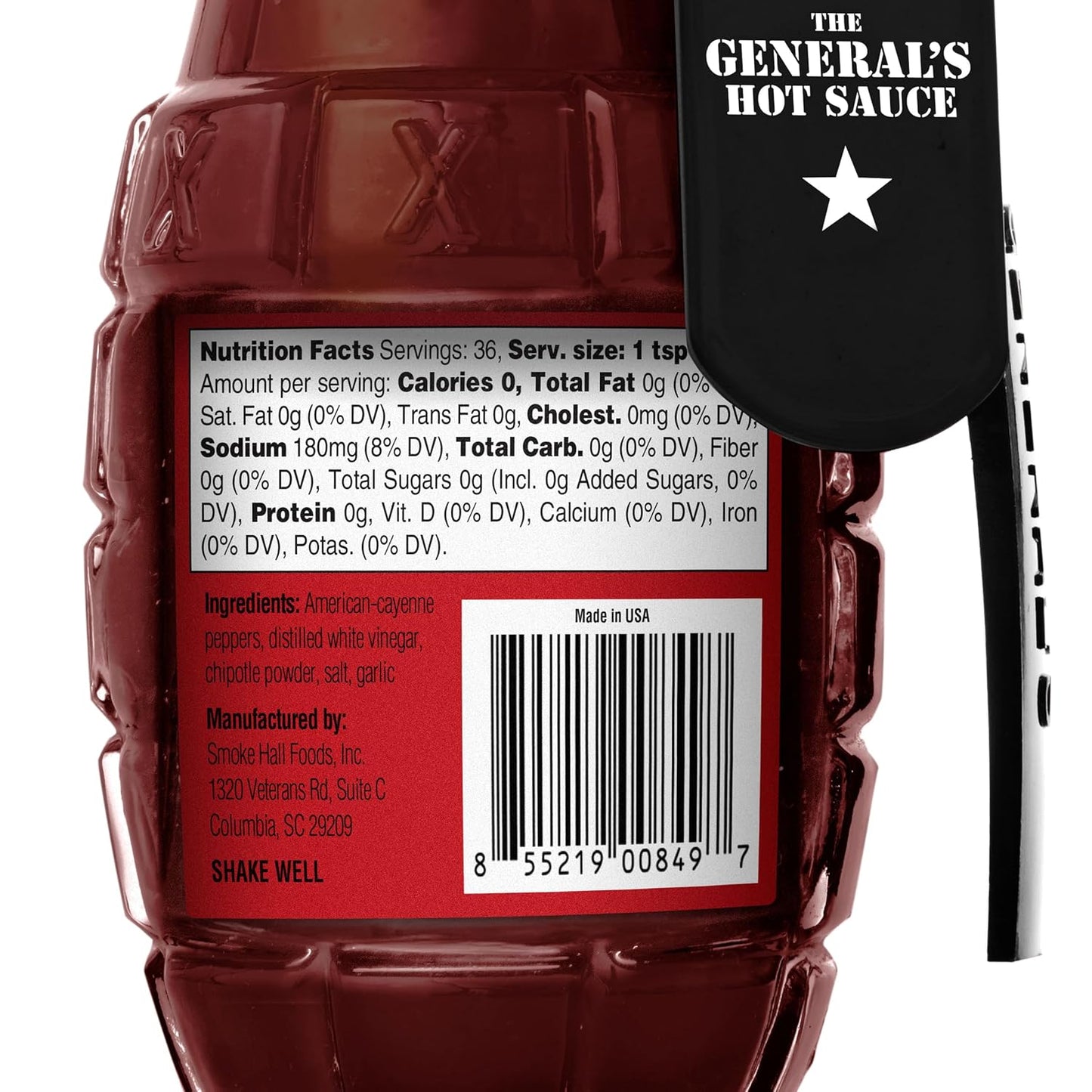 The General's Hot Sauce Smoke Check - Dusty's Country Store
