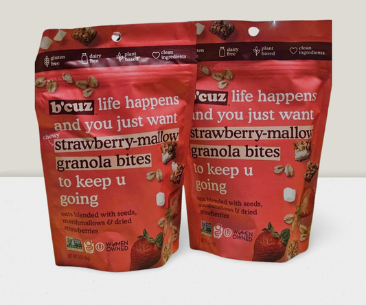 B'Cuz Strawberry Mallow Granola Bites 3 OZ - Dusty's Country Store
