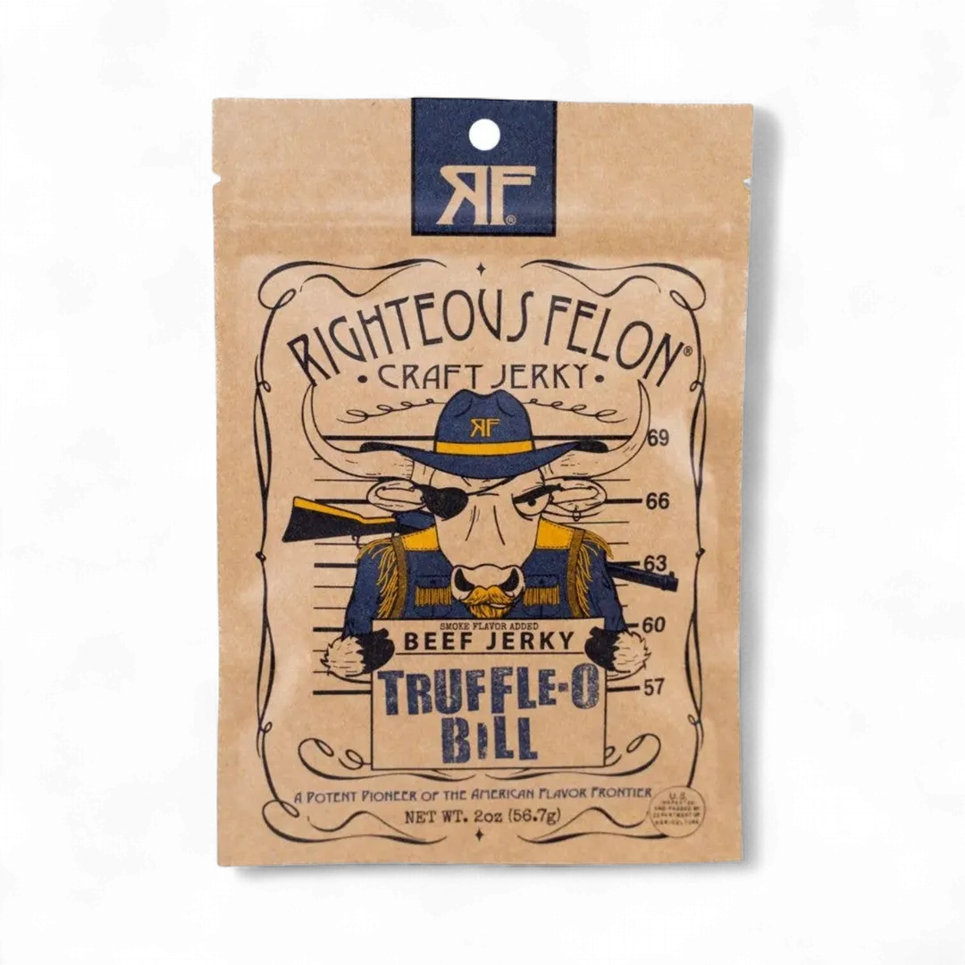 Righteous Felon Truffle-O Bill Beef Jerky 2oz - Dusty's Country Store