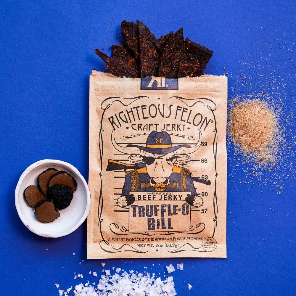 Righteous Felon Truffle-O Bill Beef Jerky 2oz - Dusty's Country Store
