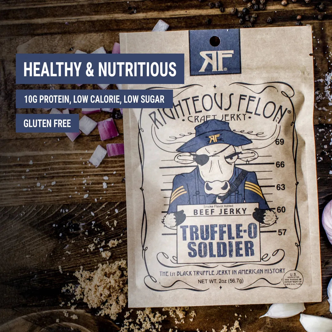Righteous Felon Truffle-O Bill Beef Jerky 2oz - Dusty's Country Store