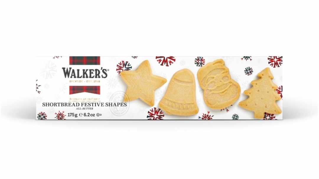 Walkers Pure Butter Shortbread -- Festive Shapes (6.2 ounces) - Dusty's Country Store