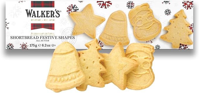 Walkers Pure Butter Shortbread -- Festive Shapes (6.2 ounces) - Dusty's Country Store