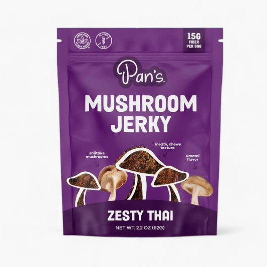 Pan's Mushroom Jerky - Zesty Thai Mushroom Jerky - Dusty's Country Store